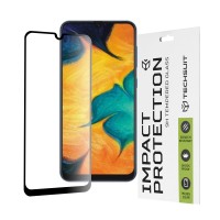 Techsuit Full Cover Impact Protection Screenprotector voor Samsung Galaxy A20/A30/A30s/A50/M21/M31 - Zwart