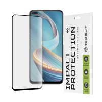 Techsuit Full Cover Impact Protection Screenprotector voor Oppo Reno4 Z 5G - Zwart