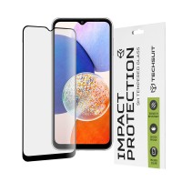 Techsuit Full Cover Impact Protection Screenprotector voor Samsung Galaxy A14 4G/5G - Zwart