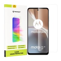 Techsuit Clear Vision Glass Screenprotector voor Motorola Moto G32 - Transparant