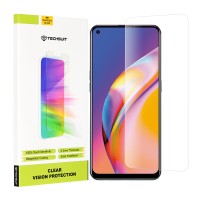 Techsuit Clear Vision Glass Screenprotector voor Oppo A74 4G/Find X5 Lite/Reno7 5G/Reno5 Z / Realme 9/9 Pro Plus - Transparant
