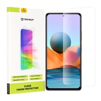 Techsuit Clear Vision Glass Screenprotector voor Xiaomi Redmi Note 10 Pro - Transparant
