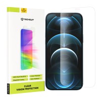 Techsuit Clear Vision Glass Screenprotector voor Apple iPhone 12 Pro Max - Transparant