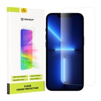 Techsuit Clear Vision Glass Screenprotector voor Apple iPhone 14 Plus / iPhone 13 Pro Max - Transparant