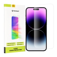 Techsuit Clear Vision Glass Screenprotector voor Apple iPhone 14 Pro Max - Transparant