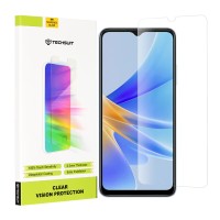 Techsuit Clear Vision Glass Screenprotector voor Oppo A17 - Transparant