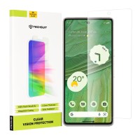 Techsuit Clear Vision Glass Screenprotector voor Google Pixel 7 - Transparant