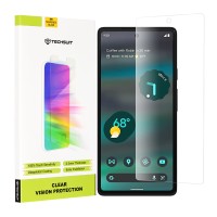 Techsuit Clear Vision Glass Screenprotector voor Google Pixel 6a - Transparant