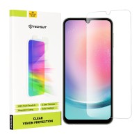 Techsuit Clear Vision Glass Screenprotector voor Samsung Galaxy A24 4G - Transparant
