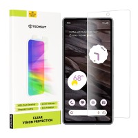 Techsuit Clear Vision Glass Screenprotector voor Google Pixel 7a - Transparant