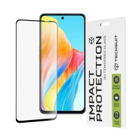 Techsuit Full Cover Impact Protection Screenprotector voor Oppo A98/A79/A58 4G / OnePlus Nord N30 SE - Zwart