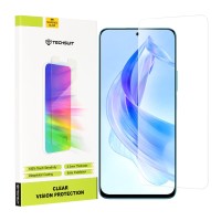 Techsuit Clear Vision Glass Screenprotector voor HONOR 90 Lite - Transparant