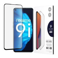 Dux Ducis Full Cover Gehard Glas Screenprotector voor Realme 9 4G/5G/9 Pro/8i/Narzo 50 / Oppo A76/A96 / OnePlus Nord CE 2 Lite 5G - Zwart