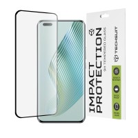 Techsuit 3D Curved Screen Impact Protection Screenprotector voor HONOR Magic5 Pro - Zwart