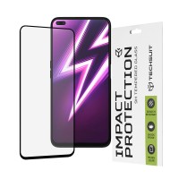 Techsuit Full Cover Impact Protection Screenprotector voor Realme X50 - Zwart