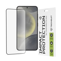 Techsuit Full Cover Impact Protection Screenprotector voor Samsung Galaxy S24 - Zwart