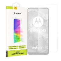 Techsuit Clear Vision Glass Screenprotector voor Motorola Moto G24 - Transparant