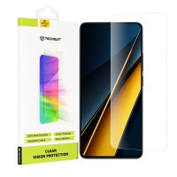 Techsuit Clear Vision Glass Screenprotector voor Xiaomi Poco X6 Pro - Transparant
