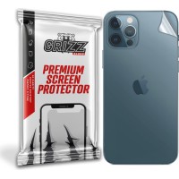 GrizzGlass SatinSkin Back Protector voor Apple iPhone 12 Pro - Transparant