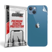 GrizzGlass SatinSkin Back Protector voor Apple iPhone 13 Mini - Transparant