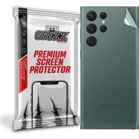 GrizzGlass SatinSkin Back Protector voor Samsung Galaxy S22 Ultra - Transparant