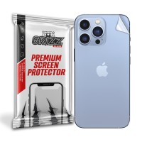 GrizzGlass SatinSkin Back Protector voor Apple iPhone 14 Pro Max - Transparant