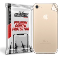 GrizzGlass SatinSkin Back Protector voor Apple iPhone 7 - Transparant