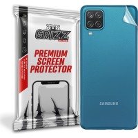 GrizzGlass SatinSkin Back Protector voor Samsung Galaxy A12 - Transparant