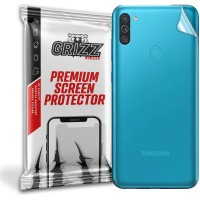 GrizzGlass SatinSkin Back Protector voor Samsung Galaxy M11 - Transparant