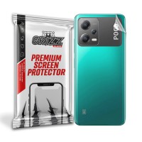 GrizzGlass SatinSkin Back Protector voor Xiaomi Poco X5 - Transparant