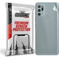 GrizzGlass SatinSkin Back Protector voor Motorola Moto G60S - Transparant
