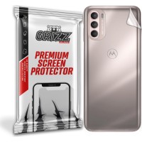 GrizzGlass SatinSkin Back Protector voor Motorola Moto G41 - Transparant