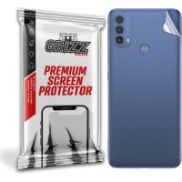 GrizzGlass SatinSkin Back Protector voor Motorola Moto E40 - Transparant