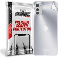 GrizzGlass SatinSkin Back Protector voor Motorola Moto E32s - Transparant