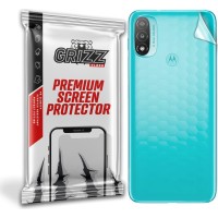GrizzGlass SatinSkin Back Protector voor Motorola Moto E20 - Transparant