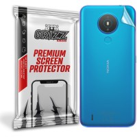 GrizzGlass SatinSkin Back Protector voor Nokia 1.4 - Transparant
