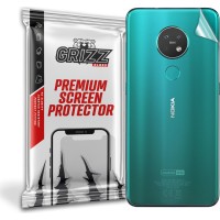 GrizzGlass SatinSkin Back Protector voor Nokia 7.2 - Transparant