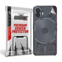 GrizzGlass SatinSkin Back Protector voor Nothing Phone (2) - Transparant