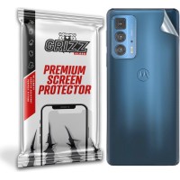 GrizzGlass SatinSkin Back Protector voor Motorola Edge 20 Pro - Transparant