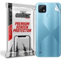 GrizzGlass SatinSkin Back Protector voor Realme C21 - Transparant