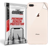 GrizzGlass UltraSkin Back Protector voor Apple iPhone 8 Plus - Transparant