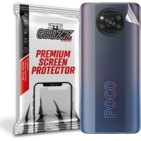 GrizzGlass UltraSkin Back Protector voor Xiaomi Poco X3 Pro - Transparant