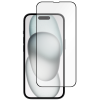 Just in Case Full Cover Gehard Glas Screenprotector voor Apple iPhone 15 - Zwart