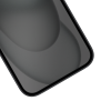 Just in Case Gehard Glas Privacy Screenprotector voor Apple iPhone 15 - Zwart