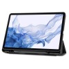 Just in Case Smart Tri-Fold tablethoes met Penhouder voor Samsung Galaxy Tab S8 - Zwart