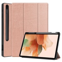 Techsuit FoldPro tablethoes voor Samsung Galaxy Tab S8 Plus/S7 Plus/S7 FE - Roségoud