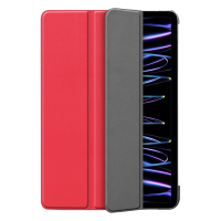 Just in Case Smart Tri-Fold tablethoes voor Apple iPad Pro 11 2022/2021 - Rood