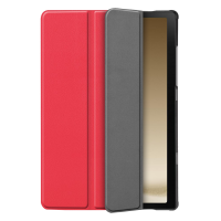 Just in Case Smart Tri-Fold tablethoes voor Samsung Galaxy Tab A9 - Rood