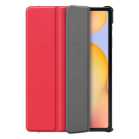 Just in Case Smart Tri-Fold tablethoes voor Samsung Galaxy Tab S6 Lite - Rood