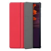 Just in Case Smart Tri-Fold tablethoes voor Samsung Galaxy Tab S7 Plus - Rood